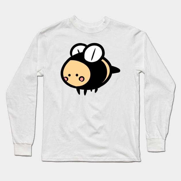 Blushing Bee Long Sleeve T-Shirt by Jossly_Draws